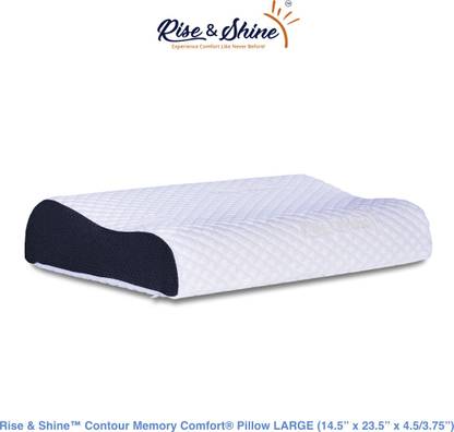 Rise & Shine Memory Foam Solid Sleeping Pillow Pack of 1