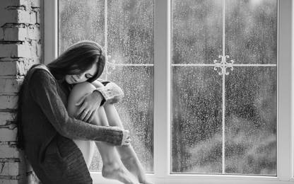 Wall Poster| girl sitting in window |High Resolution Paper Print