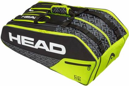 Head Core 9R Superombi Tennis Kit Bag (Black Neon Yellow)