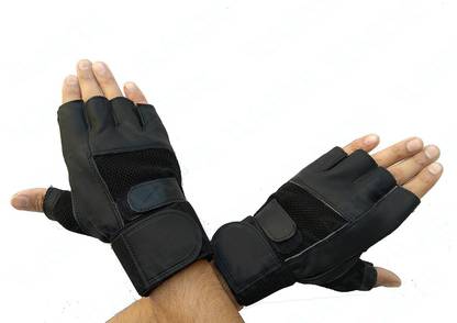 DreamPalace India GYM GLOVES, Gloves for gym, Leather Gym Gloves, Wrist Support, Workout Gloves Gym & Fitness Gloves