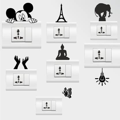 StickerYard 25.4 cm Switch Art Switch Stickers Self Adhesive Sticker