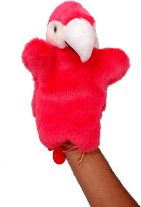 V Golly Jolly Nx Tic Toc Enetrprises Red Color Parrot Hand Puppet Hand Puppets