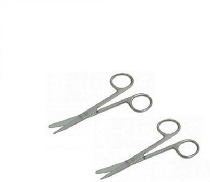 momento Blunt And Sharp Curved Sci 5 inch Set of 2 Pcs Strong Cut Scissors