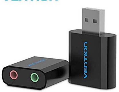 VEnTIOn USB External Sound Card Metal Type USB Adapter