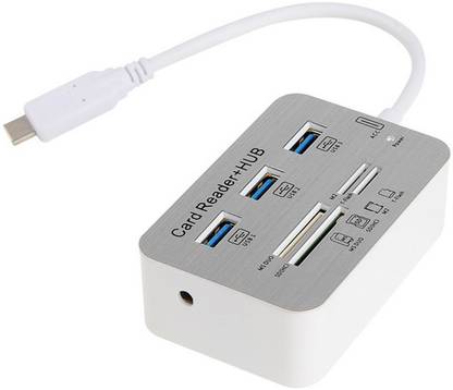 House Of Sensation Card Reader + HUB HUB White USB Hub