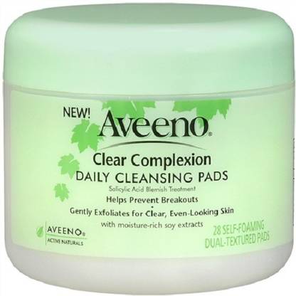 Aveeno Clear Complexion Daily Cleansing Pads MADE IN USA Face Wash