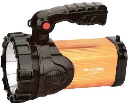 Rocklight Pick Ur Needs RL-699 Metal 50w Rechargeable Waterproof Bright Led Torch Light Laser Long Range Distance High Power Search Light Kisan Rechargable Emergency Lights(Multi-Color) 30 hrs Torch Emergency Light