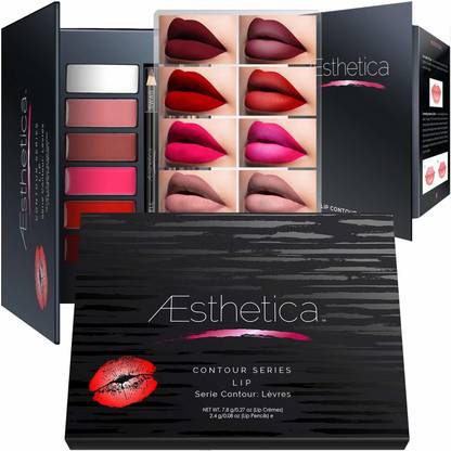 Aesthetica Cosmetics Lip Contour Kit Cream Contouring And Highlighting Lipstick Palette