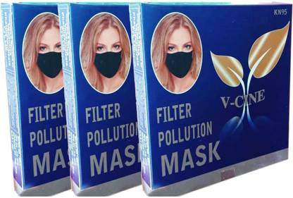 V-CINE KN95 Filter Pollution Mask (Pack of 3) mask with Exhalation