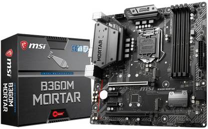 MSI B360M MORTAR LGA1151Socket Micro-ATX Intel B360 Chipset DDR4 Motherboard for Desktop
