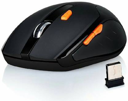 Abronix Wireless Optical Mouse (2.4GHz Wireless, Black) Wireless Ambidextrous Optical Mouse