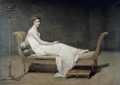 Portrait of Mrs Recamier (Portrait de Madame Recamier) Canvas Art