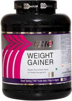 BRIO Wellness QED Weight Gainer - Banana 3 kg Weight Gainers/Mass Gainers