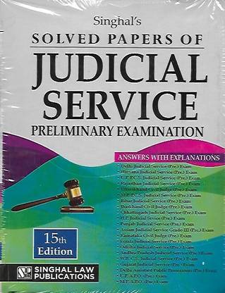 SInghal's Solved Papers Of Judicial Service Preliminary Examination