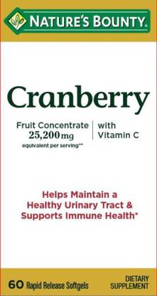 Nature's Bounty Triple Strength Cranberry with Vitamin C
