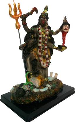 Galaxy World Mund in hand of Kali Maa Decorative Showpiece  -  23 cm