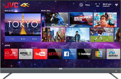 JVC 140 cm (55 inch) Ultra HD (4K) LED Smart Android Based TV with Quantum Backlit Technology