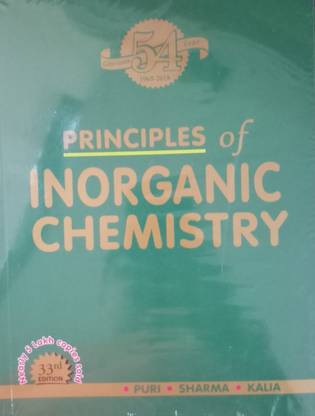 PRINCIPLES OF INORGANIC CHEMISTRY