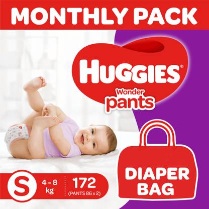 Huggies Wonder Pants diapers -with free diaper bag - S