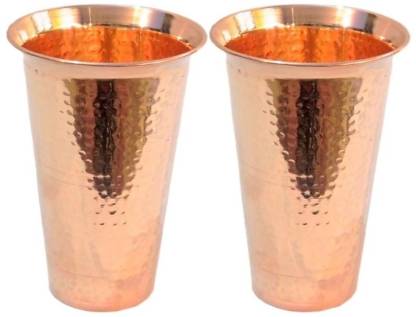 sprinter (Pack of 2) pure copper lassi glass Glass Water/Juice Glass ...