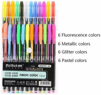 Arock Neon Color Pens Metal Nib Sketch Pens