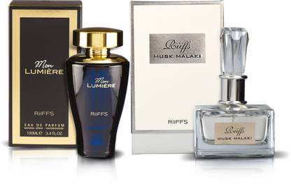 RiiFFS LUMIERE FOR PERFUME - 100 ml FOR WOMEN + Musk Malaki Perfumerz Eau de Parfum  -  100 ml