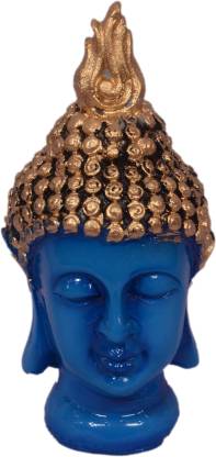 Oanik Oanik diamond Buddha Idol Statue Showpiece Head(Blue) Decorative Showpiece  -  11 cm