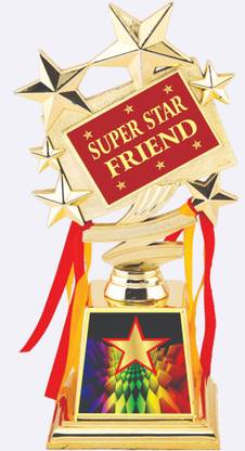 AARK INDIA Super Star Friend Printed on it, Gift||Award (PC00997) Trophy