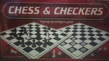 StyloHub Stylish Chess and Checkers for Kids - (Black-White) Strategy & War Board Game