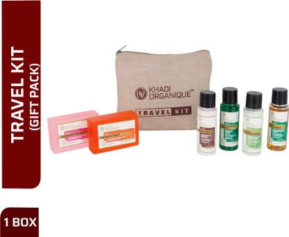 khadi ORGANIQUE TRAVEL KIT 270 GM COMBO PACK(PACK OF 6)