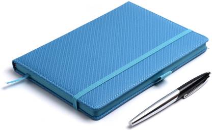 COI LIGHT BLUE DAILY DIARY - Stylish Multipurpose A5 Journal Ruled 180 Pages
