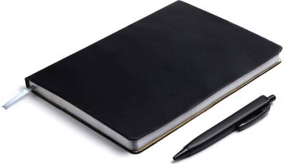 PAPERLLA RAVEN BLACK DIARY NOTEBOOK A5 Diary Ruled 180 Pages