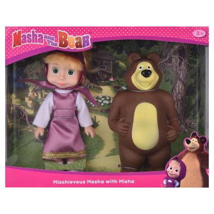 Masha And The Bear Mischevious Masha with Misha