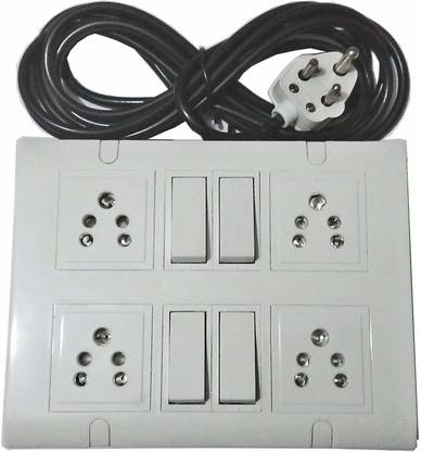 Engarc Heavy Duty PVC Extension Board 4 Socket 4  Socket Extension Boards
