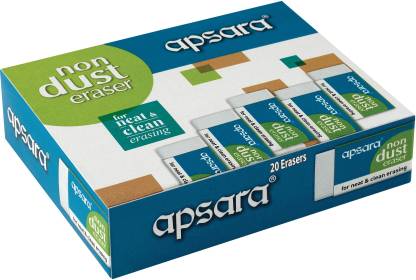 APSARA Non Dust Regular Non-Toxic Eraser