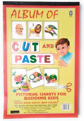 Mukesh Art & Stationery Full Album of Cut & Paste Picture Chart Book (300+ Different Topics)