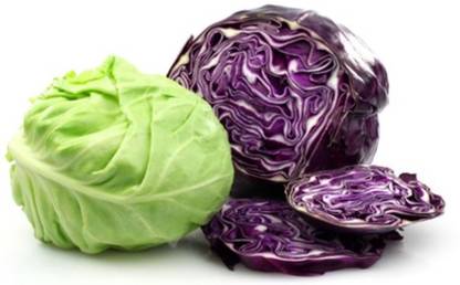 R-DRoz Combo of Cabbage Vegetable - Red Cabbage & Green Cabbage (50 Seeds of each Cabbage colour, Total 100 Seeds) F-1 HYBRID Seed