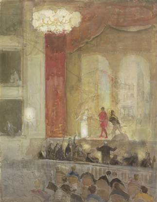 Princess Theatre In The Hague During The Performance Of Othello Canvas Art - (18 x 24) Canvas Art