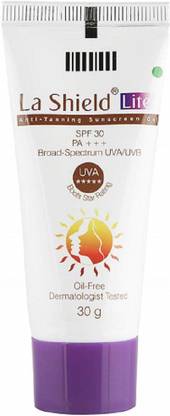 La Shield Sunscreen - SPF 30 PA+++ Lite Anti Tanning Sunscreen Gel