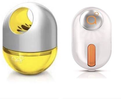 Godrej Twist Sunny Citrus Blast & Click Bright Tangy Delight Air Freshener Diffuser, Refill Twist & Click