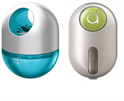 Godrej Aer Twist Cool Surf Blue & Aer Click Fresh Lush Green Air Freshener Diffuser, Refill Aer Twist & Aer Click