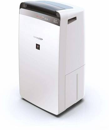 Sharp Air Purifier & Dehumidifier for Homes, Rooms, Offices | Awarded Plasmacluster Tech. | True HEPA H14 (in E1822 type) & Activated Carbon Filter | Auto Dehumidification | PM2.5 Indicator | Model: DW-J20FM-W Portable Room Air Purifier