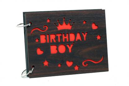 Khatu Crafts Wooden Engraved Album