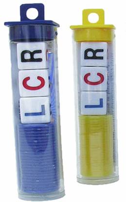 LCR Left Center Right Dice Game - 2 Sets - (Assorted Color Chips) Party & Fun Board Game