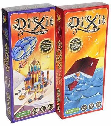Asmodee Dixit ODYSSEY & Dixit QUEST Expansions _ Two add-on expansions for Dixit Game _