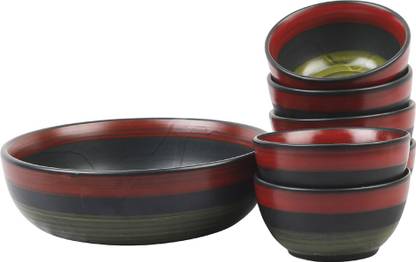 VarEesha Ceramic Serving Bowl 7 Pieces Dessert Set 700::150 ml