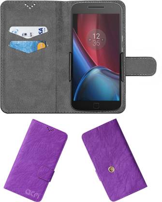 ACM Flip Cover for Motorola Moto G Plus 4th Gen G4