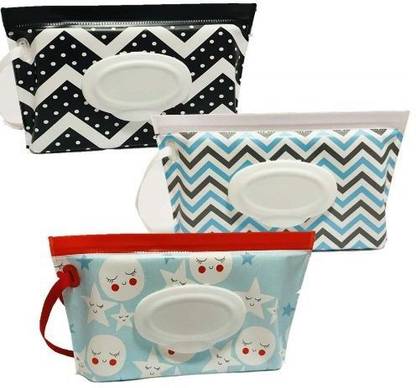 PINAKInet Portable Wet Wipe Pouch Dispenser (Multicolour) Diaper Bag