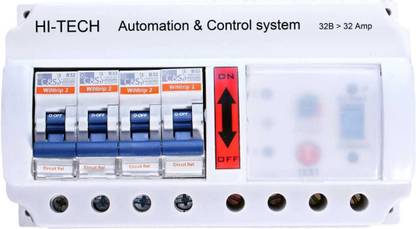HITECH THREE PHASE ELCB+MCB THREE PHASE MODULAR 32 A MCB MCB
