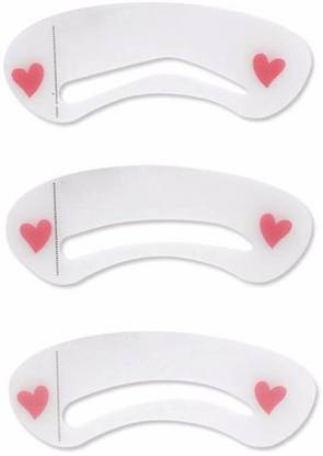 Charmy Reusable Eyebrow Shaping shading Stencil Template 3 Pc set Eyebrow Stencil